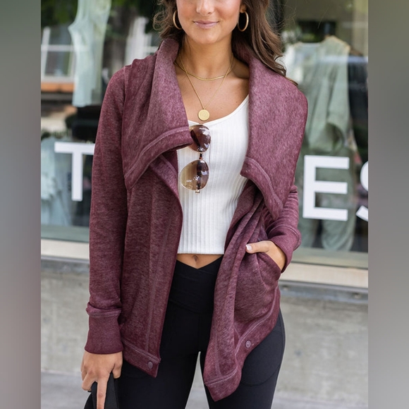 Grace & Lace Tops - Grace & Lace Fleece Wrap Up